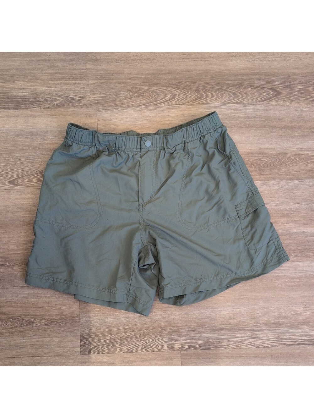 Columbia Hiking Shorts M Olive Green Cargo Utility Lightweight nylon Outdoor
